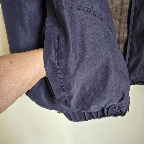 Aberdeen collection mens blue bomber jacket Large with adjustable cuffs - Picture 11 of 16